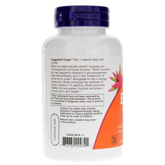 Biotin 5000 Mcg, NOW Foods